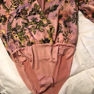 Zara satin bodysuit